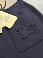 Navy Cotton Drawstring Joggers - Men's