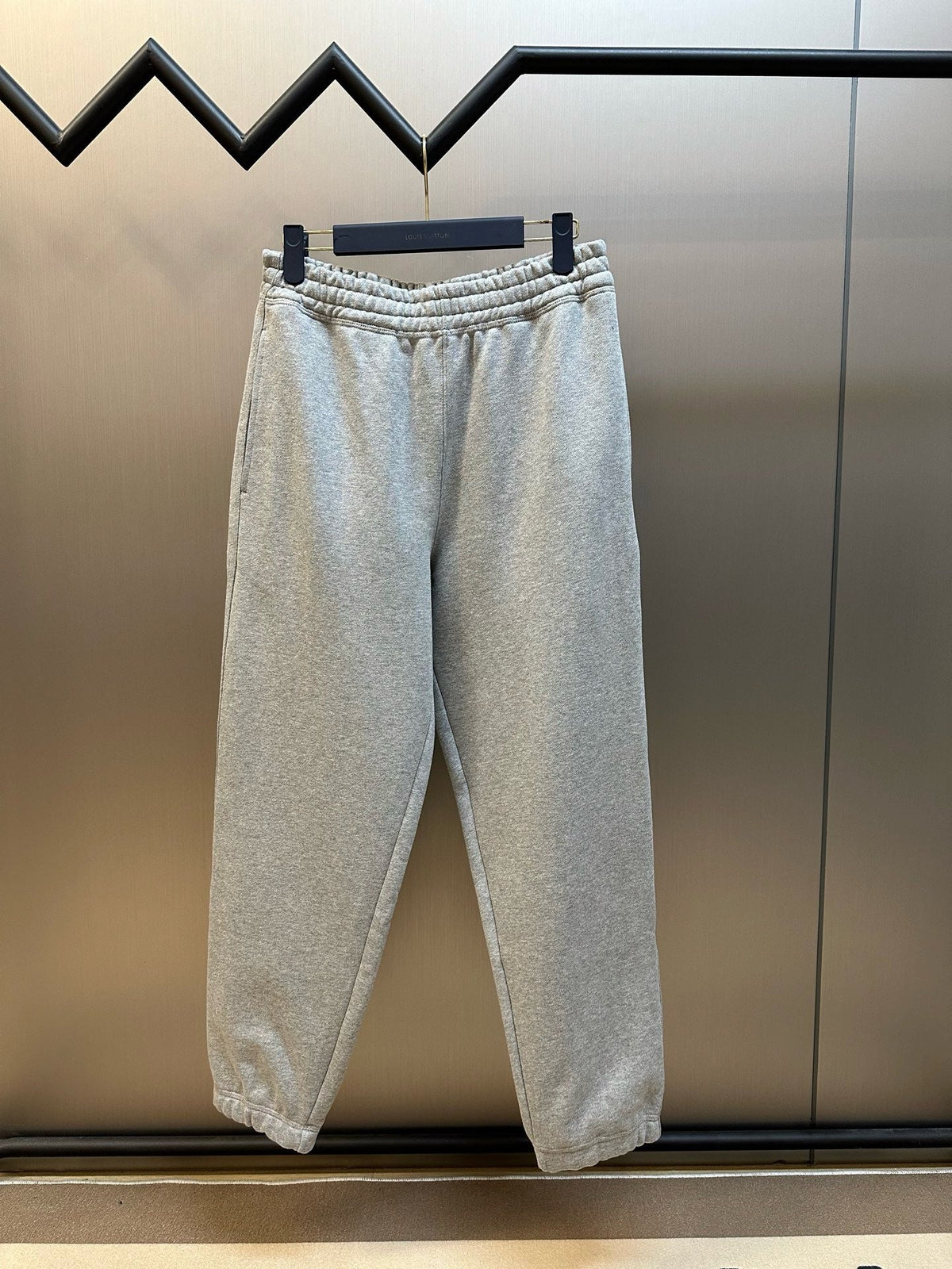 Black Cotton Drawstring Joggers - Men's