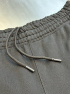 Black Cotton Drawstring Joggers - Men's