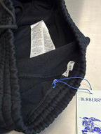 Black Cotton Drawstring Joggers - Men's