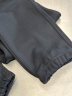 Black Cotton Drawstring Joggers - Men's