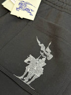Black Cotton Cuffed Joggers - Men's