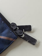 Navy Check Quilted Jacket - Men's