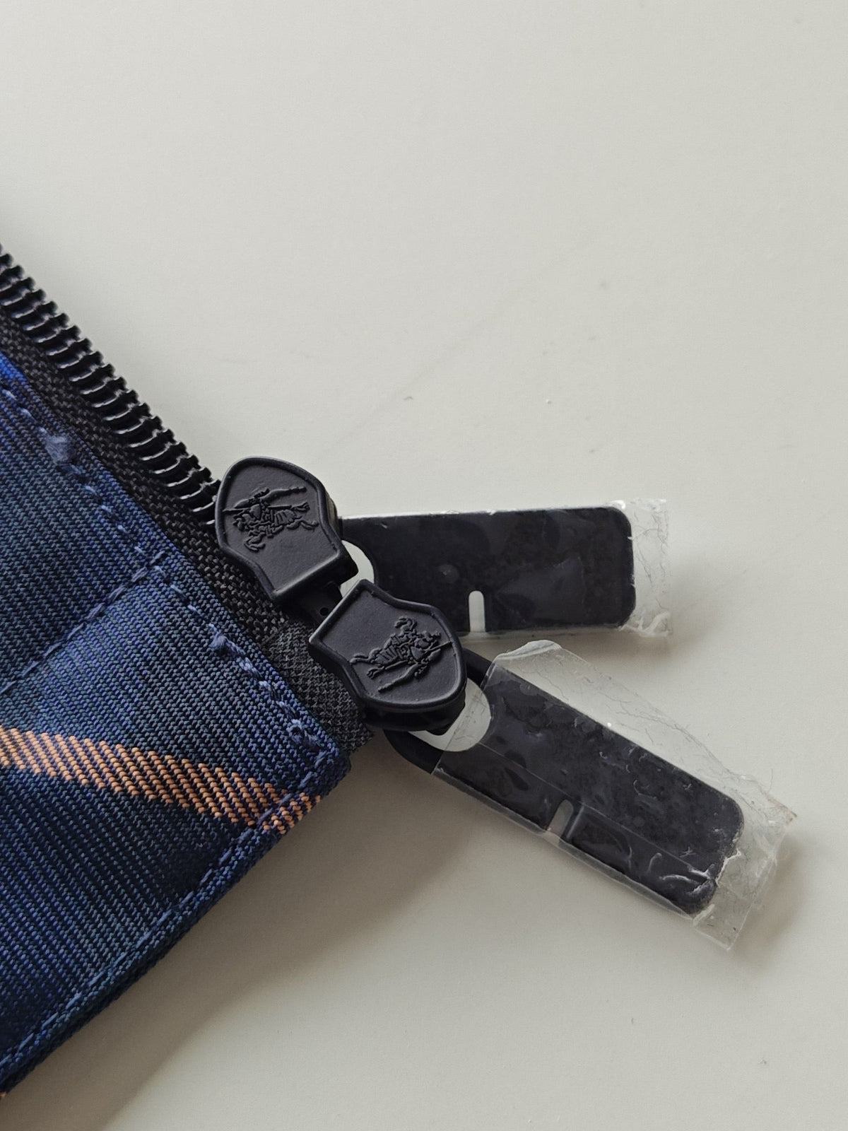 Navy Check Quilted Jacket - Men's