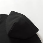 Black Cotton Plain Zip-Through - Men's