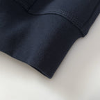 Black Cotton Plain Zip-Through - Men's