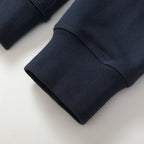 Black Cotton Plain Zip-Through - Men's