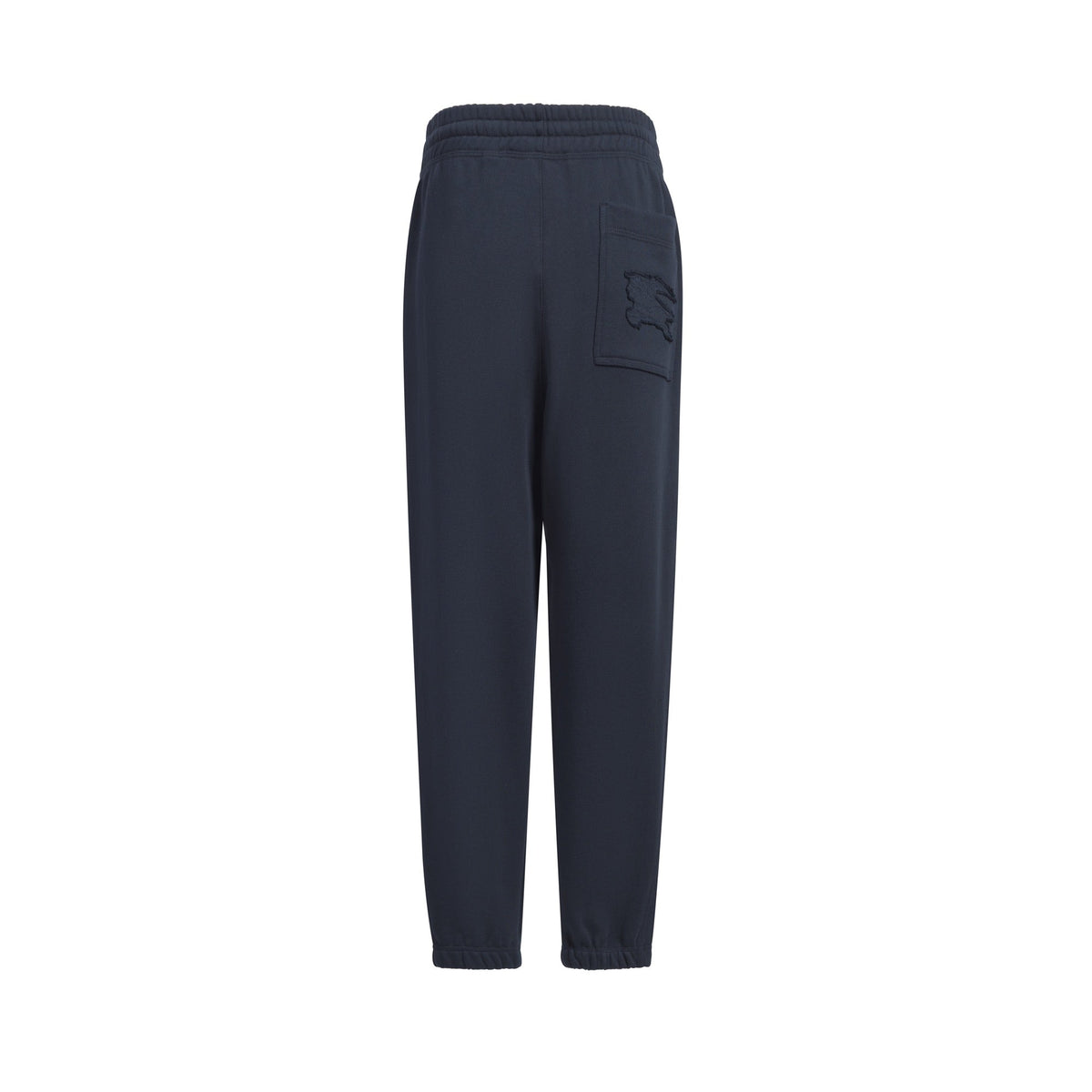 Black Cotton Plain Joggers - Men's