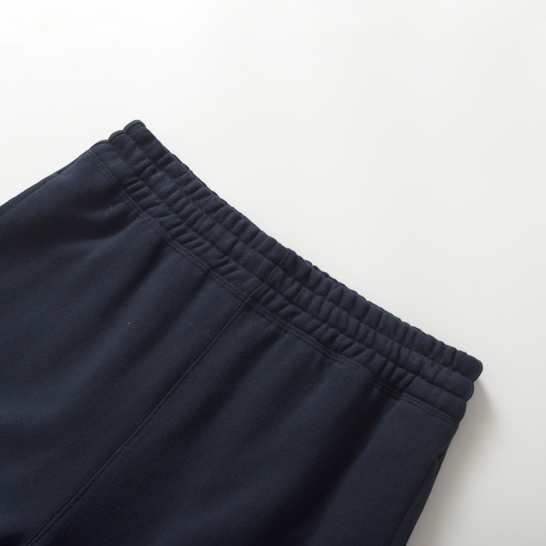 Black Cotton Plain Joggers - Men's