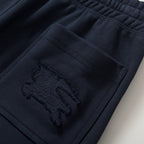 Black Cotton Plain Joggers - Men's