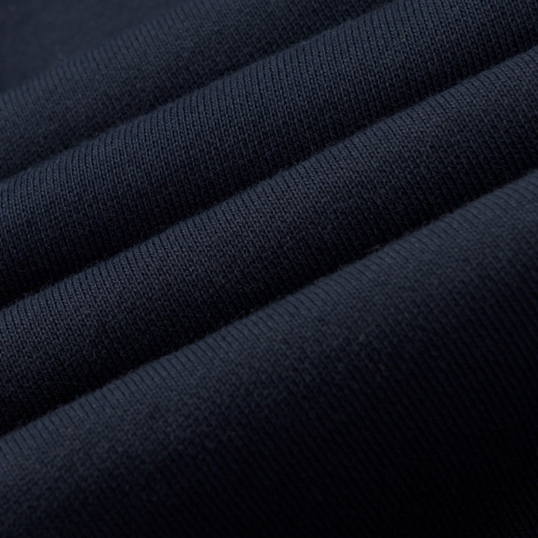 Black Cotton Plain Joggers - Men's