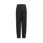 Black Cotton Plain Joggers - Men's
