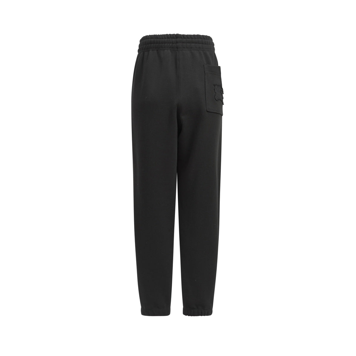 Black Cotton Plain Joggers - Men's