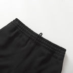 Black Cotton Plain Joggers - Men's
