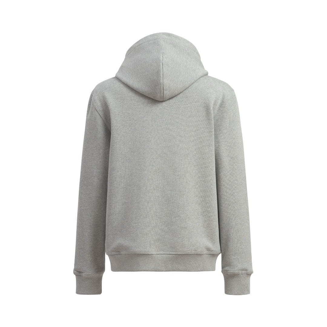 Black Cotton Check Patch Zip-Through - Men's