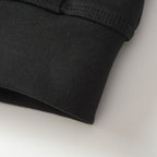 Black Cotton Check Patch Zip-Through - Men's