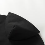 Black Cotton Check Patch Zip-Through - Men's