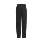 Black Cotton Tapered Joggers - Men's