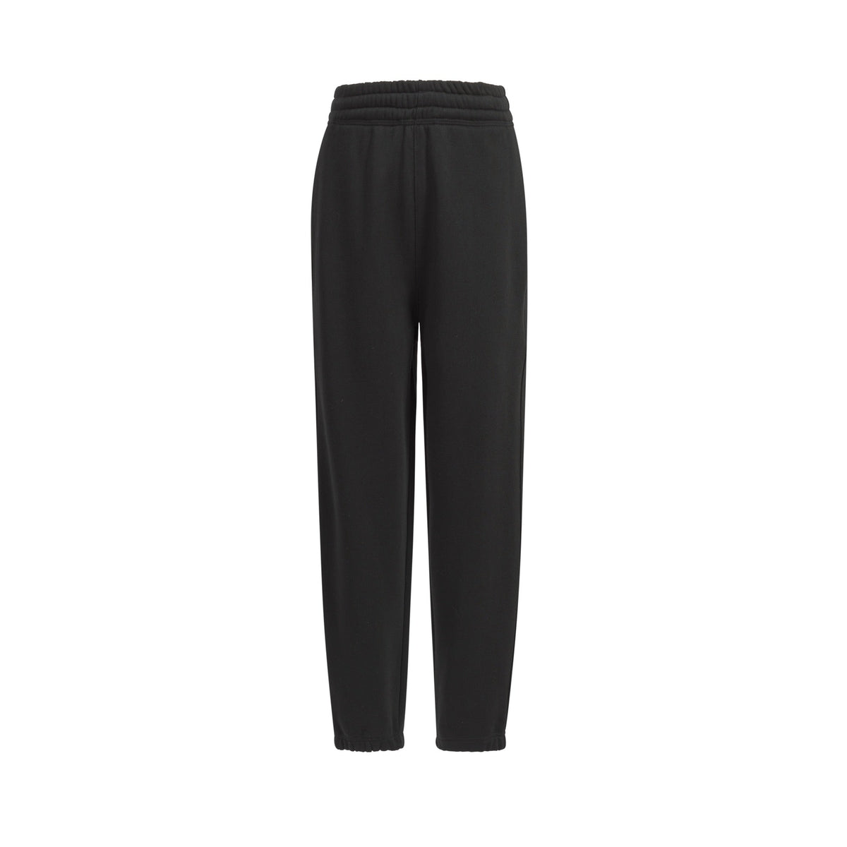 Black Cotton Tapered Joggers - Men's