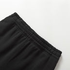 Black Cotton Tapered Joggers - Men's