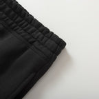 Black Cotton Tapered Joggers - Men's
