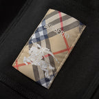 Black Cotton Tapered Joggers - Men's