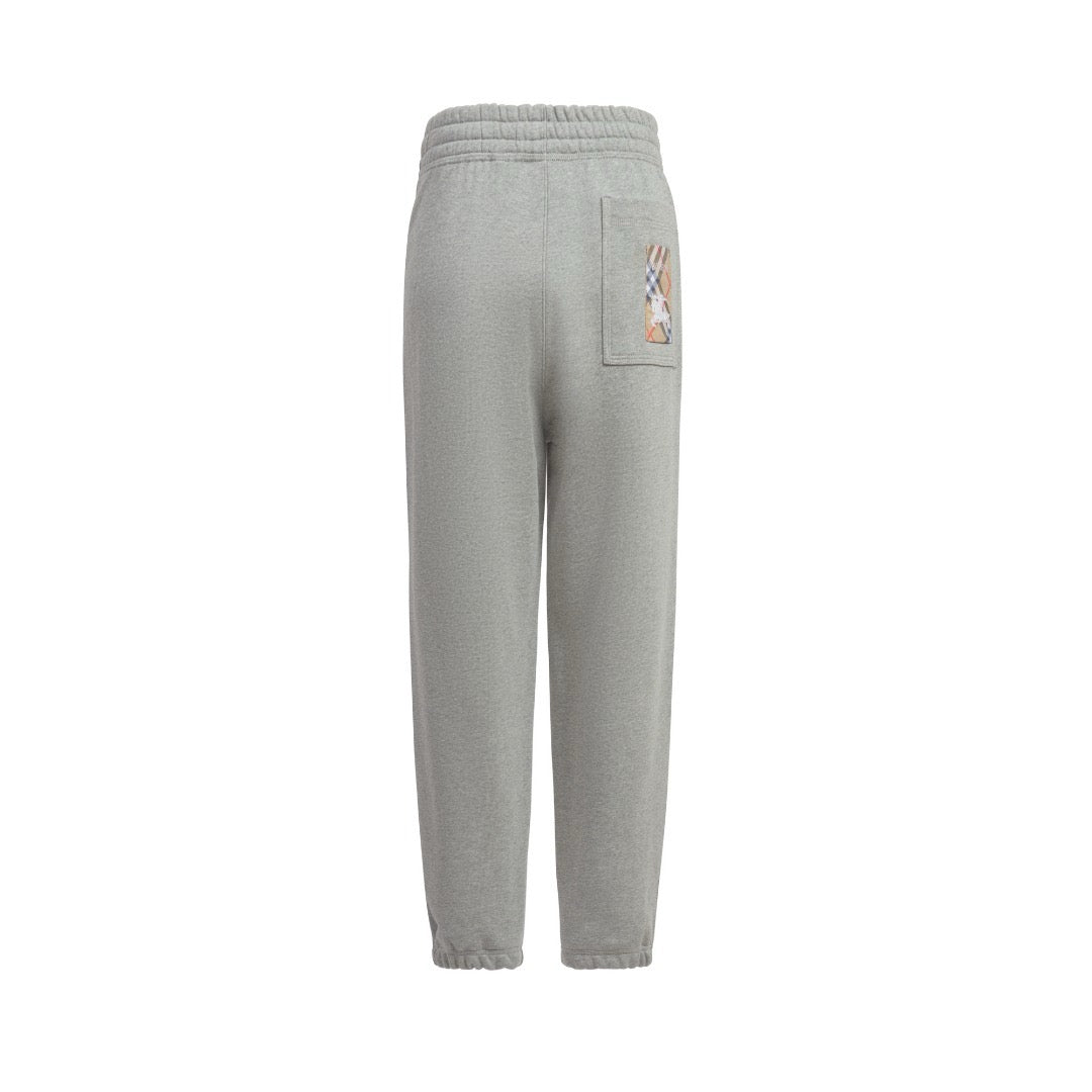 Black Cotton Tapered Joggers - Men's