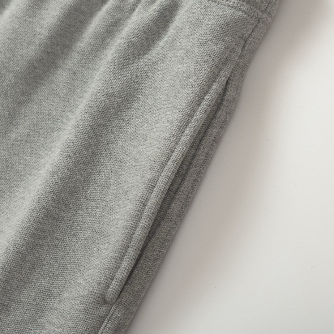 Black Cotton Tapered Joggers - Men's