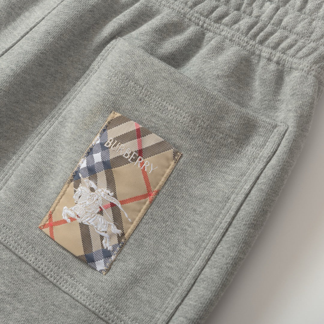 Black Cotton Tapered Joggers - Men's