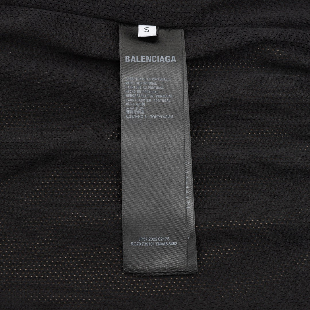 Black Nylon Embroidered Track - Men's