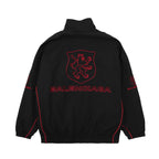 Black Nylon Embroidered Track - Men's