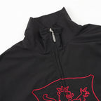 Black Nylon Embroidered Track - Men's