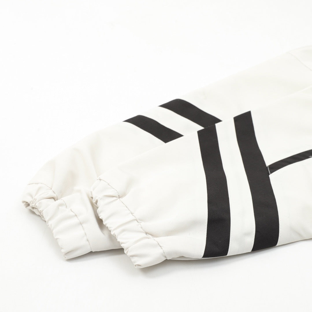 Black Nylon Panelled Track - Men's