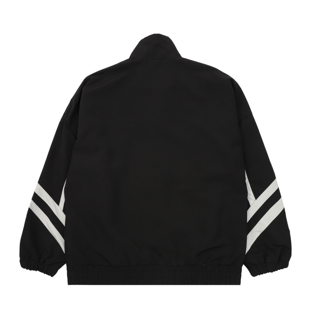 Black Nylon Panelled Track - Men's