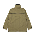 Khaki Nylon Half-Zip Anorak - Men's