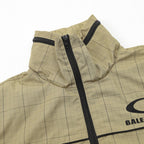 Khaki Nylon Half-Zip Anorak - Men's
