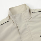 Cream Nylon Piped Track - Men's