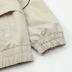 Cream Nylon Piped Track - Men's