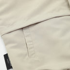 Cream Nylon Piped Track - Men's