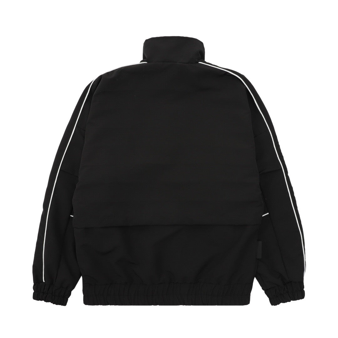 Cream Nylon Piped Track - Men's