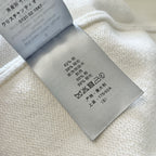 Cream Cotton Script Logo Crewneck - Men's