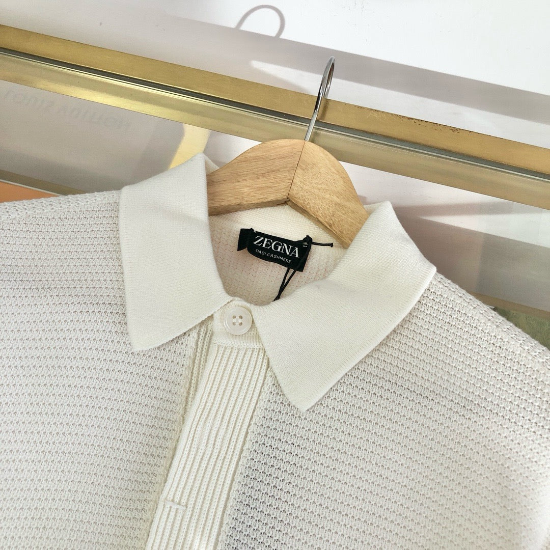 White and Apricot Shirt - Men's