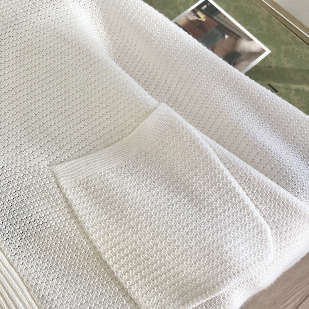 White and Apricot Shirt - Men's