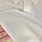 White and Apricot Shirt - Men's
