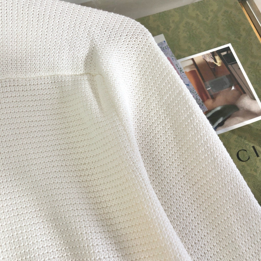 White and Apricot Shirt - Men's
