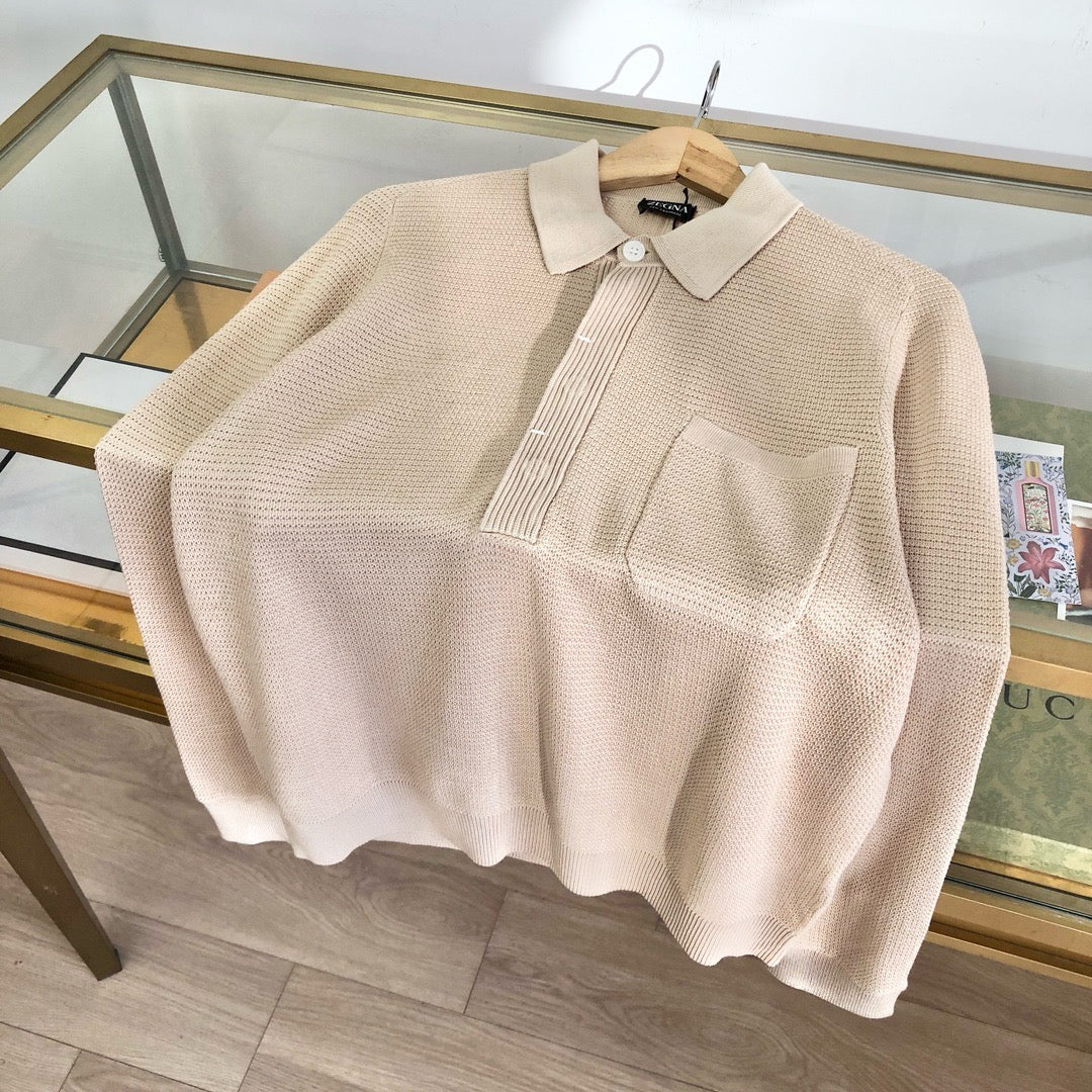 White and Apricot Shirt - Men's