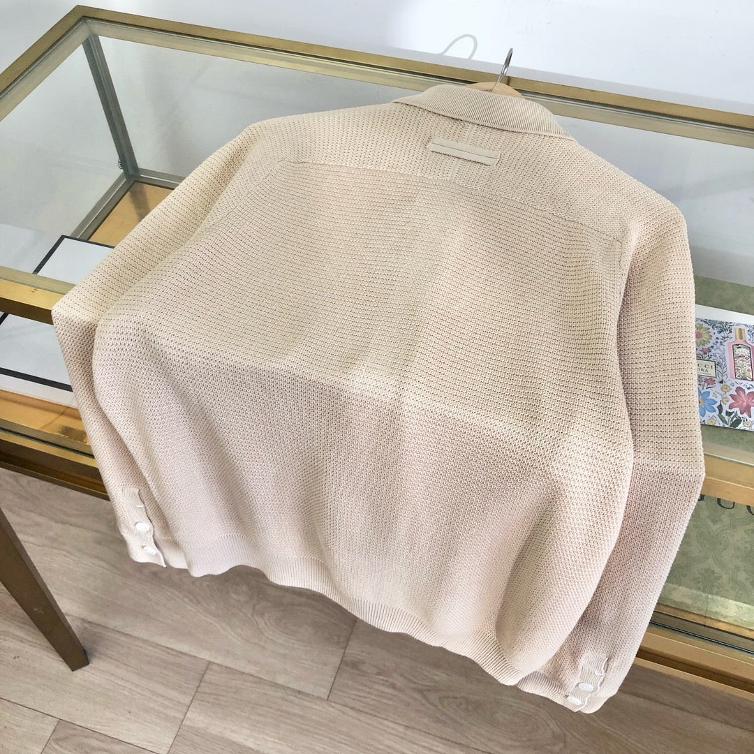 White and Apricot Shirt - Men's
