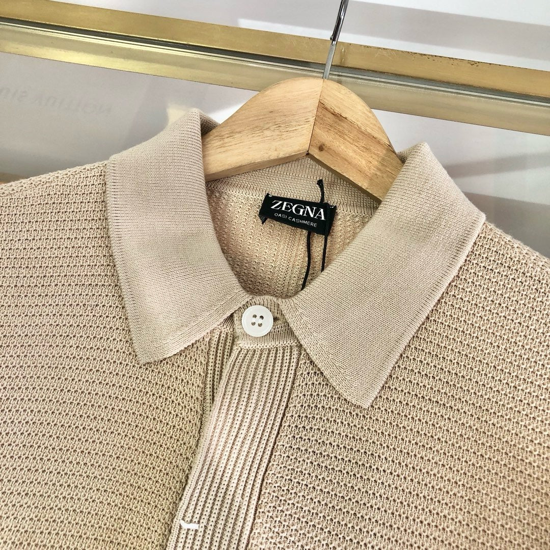 White and Apricot Shirt - Men's