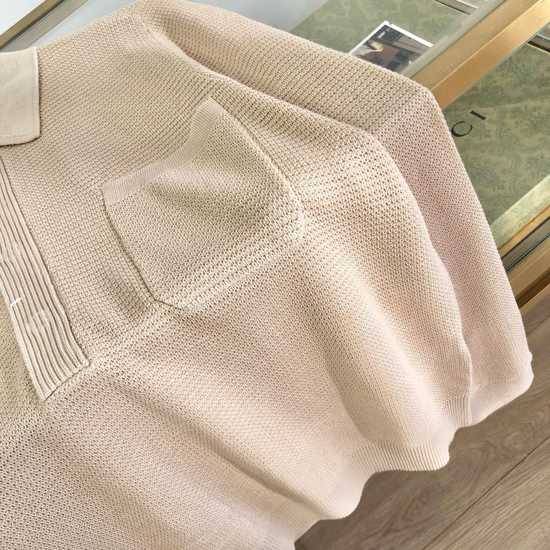 White and Apricot Shirt - Men's