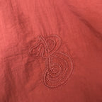Red Nylon Plain Hooded - Men's